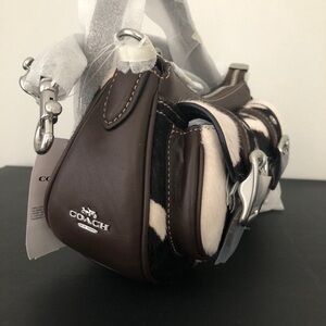Coach Ashton Cow Print Shoulder Bag
